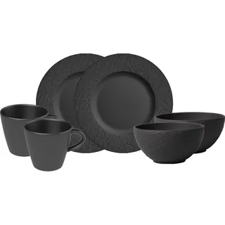 Villeroy & Boch Manufacture Rock Frühstücks-Set 6 Stück)