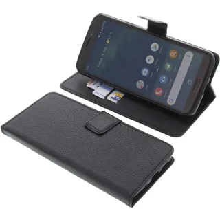 foto-kontor Tasche kompatibel mit Doro 8080 Book Style schwarz Schutz Hülle Buch