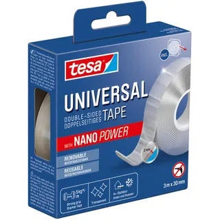 Tesa Klebeband Universal Nano Tape 3 m x 30 mm