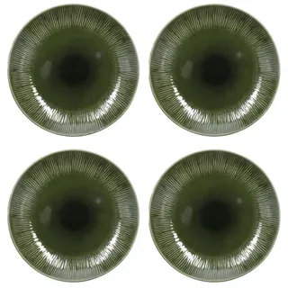 Mikasa Menaje Flacher Teller 27 Cm 4 Einheiten - Green - One Size