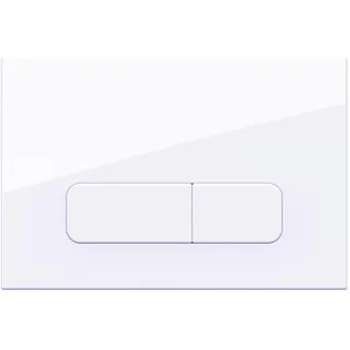 Wunderbad Drückerplatte Lavendelweiß Kompatibel mit Geberit Duofix Sigma/Delta/Basic, Betätigungsplatte für 2-Mengen-Spülung (Farbe: Lavendelweiß mit leichtem Lilastich)