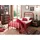 Jugendbett New York 90 x 200 cm Holz, Metall rot rot