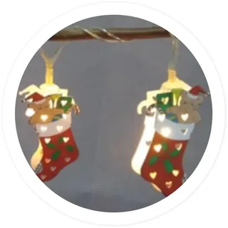 Brightium 1,35 m lange Weihnachtslichterkette mit batteriebetriebenen LEDs, ideal zum Dekorieren und Hinzufügen einer festlichen Note im Innen- und Außenbereich.