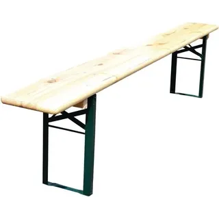 Bierbank Klappbar 2200x480x250mm aus Kiefernholz und Stahlrahmen
