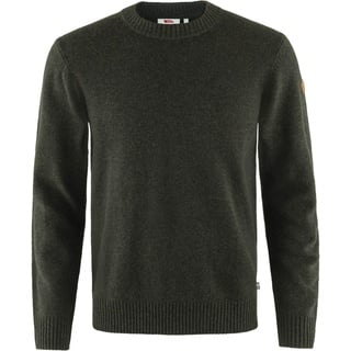 Fjällräven Övik Round-Neck Sweater M Herren - Wollpullover - oliv-dunkelgrün