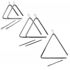 A-Star Traditionelles Metall-Musical-Dreieck mit Metallschlägel – gemischte Packung mit 5 Stück