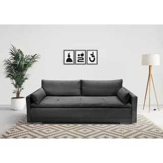 Home Affaire Schlafsofa Polyester 2-Sitzer Grau