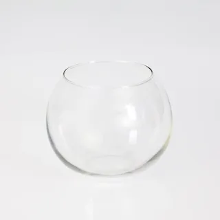 INNA-Glas Kugelvase - Dekoglas TOBI, klar, 12cm, Ø 14cm | Kerzen Glas - Pflanzgefäß
