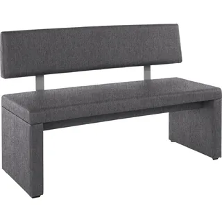 OTTO home Polsterbank Charissa Grau 160 x 90 x 53 cm