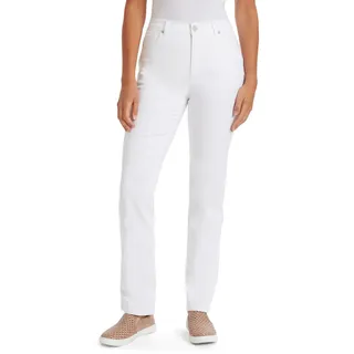 Gloria Vanderbilt Damen Amanda Classic High Rise Tapered Petite Jeans, Vintage White, 42 Kurz