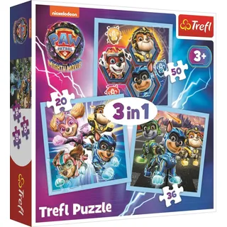 TREFL Puzzle Paw Patrol: Mighty Heroes 3in1 ( 20,36,50 Teile)