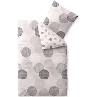 CELINATEX Filia Punkte Beige/Weiß/Grau/Anthrazit 155 x 220 cm + 80 x 80 cm