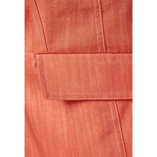 Jackenblazer HEINE "Blazer", Damen, Gr. 38, orange (orange, champagner, meliert), 65% Baumwolle, 30% Polyester, 5% Elasthan, Blazer Jackenblazer