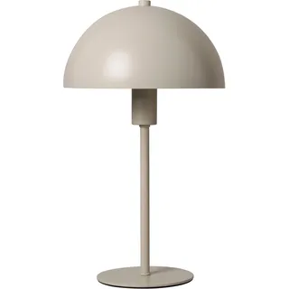OTTO HOME Tischleuchte "Eddaa - Pilzlampe", beige, 1, Ø 20cm H: 35cm, 1 Stk., Leuchten, Pilzleuchte, Tischlampe, Metallsockel, Höhe 35 cm, Pilzdesign, Tischleuchte