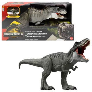 Mattel Jurassic World: Die Wiedergeburt Riesendino Tyrannosaurus Rex-Actionfigur 41 cm, mehrfarbig