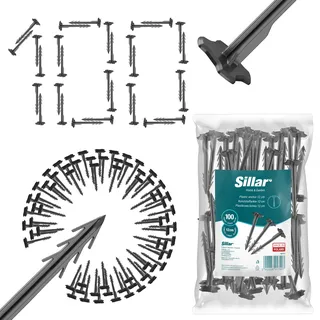 Sillar Pins Anker für Agrotextilien 100 Stück 12 cm stark
