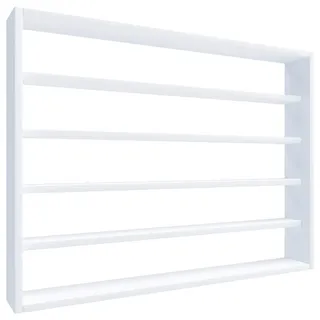 Mid.you Wandregal , Weiß , Holzwerkstoff , 4 Fächer , 80x60x10 cm , hängend , Wohnzimmer, Regale, Wandregale