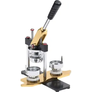 vidaXL Buttonmaschine mit 500 Button-Teilen 37 mm Drehstanze