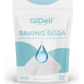 GiDeli Natron Pulver 200g Baking Soda E500ii Natriumbicarbonat