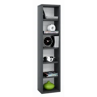 VCM Elementa Standregal 21 x 20 x 97,4 cm Schwarz