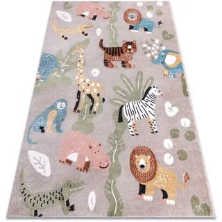 rugsX Teppich Fun 120/170 cm , Beige , Textil , Rechteckig , 120x170 cm , Teppiche und Böden, Teppiche, Kinderteppiche