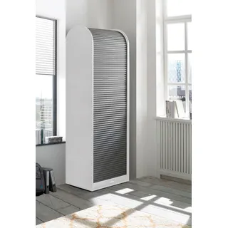 Mäusbacher Big System Office Rollladenschrank 69 x 44 x 192 cm weiß