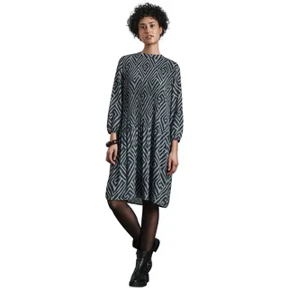 Street One Damen Gemustertes Plissée-Kleid