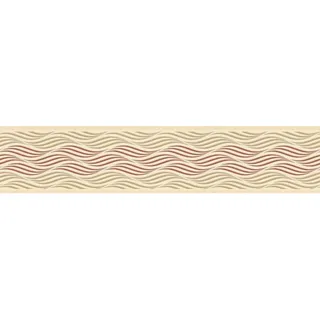 A.S. Création Borte selbstklebend Wellenmuster 5 m x 13 cm Beige-Braun