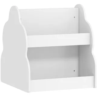 Aiyaplay Kinder-Bücherregal mit Rädern 4 Regalen , Weiß , Holzwerkstoff , 54x56x50 cm , Babymöbel & Kindermöbel, Babyzimmer, Babyregale & Kinderregale