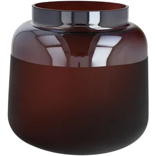 Goebel Vase, Glas, Rot, 20x20x19,5 cm