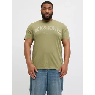 Jack & Jones PlusSize Print-Shirt Beige 5XL