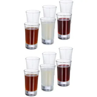 Relaxdays Schnapsglas 0,04 l 12 St.