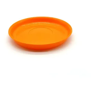 Kimmel Teller 14 cm Geschirr Camping Picknick Party Outdoor Mehrweggechirr - 100% recyclebar orange