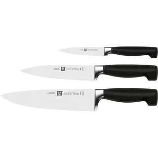 Zwilling Vier Sterne Messerset 3-tlg. 3 cm Schwarz/Silber