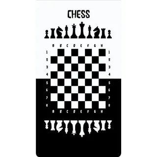 MANI TEXTILE TPS_ECHEC_SCHWARIR_120 Teppich, Polyester, 120 x 160