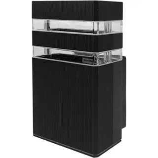 Fassadenleuchte OE-2C 1XGU10 110x105x200 SCHWARZ - Schwarz