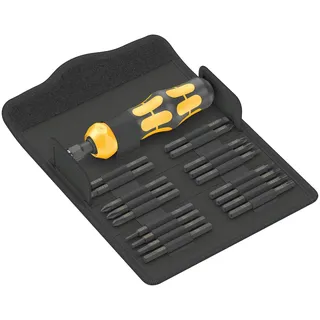 WERA Kraftform Kompakt 900 Set 1 Schlagschraubendreher-Satz 19-teilig Schwarz/gelb
