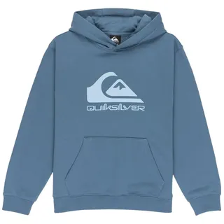 QUIKSILVER COMP Logo Hoodie Kids Fleece Pullover Blau 14