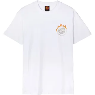 Santa Cruz Burnt Opus Ovrszd Kurzarm-t-shirt - White - S,