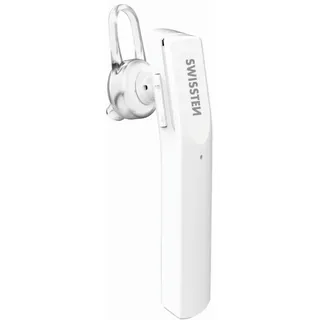 Swissten Ultraleichtes UL-9 Bluetooth-Freisprech-Headset mit MultiPoint - Weiß