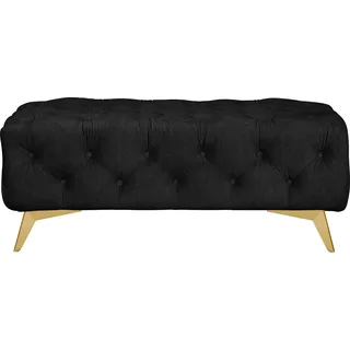 Home Affaire Polsterhocker Glynis Polyester 120 x 45 x 80 cm Grau