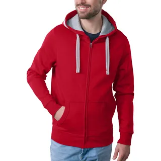HRM Herren Jas M Kapuzenpullover, Rot, 5XL