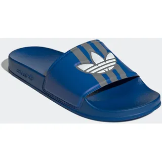 Badesandale ADIDAS ORIGINALS "ADILETTE", Herren, Gr. 40,5, blau (blau, cloud weiß, grau three), Synthetik, Schuhe Badesandale, Badelatschen