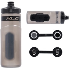 Bild von Fahrrad Trinkflasche: Das XLC MRS Set MR-S12 mit Adapter für vorhandene MRS Schiene MY2021 am Rad, Adapter für Fidlock und Trinkflasche, 600ml