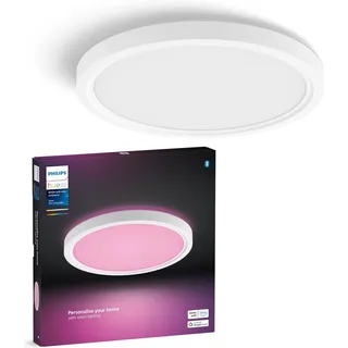 Philips Hue LED-Panel Tento White & Color Ambiance S Weiß Ø 29,1 cm