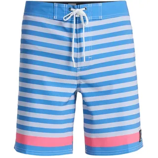 Boardshorts QUIKSILVER "Original Btz Stripe 18", Herren, Gr. 40(XXXL), blau (riviera biarritz stripe), Obermaterial: 92% Polyester, 8% Elasthan., Hosen Boardshorts