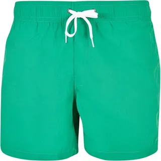 Badehose für Herren mit 2 Seitentaschen und verschließbarer Gesäßtasche - Grün