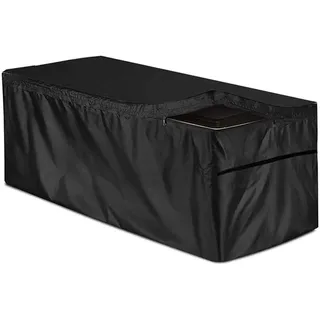 Garten Kissentruhe Allzwecktruhe Kissenbox Abdeckung Auflagenbox Schutzhülle Gartenbox Abdeckplane Gartentruhe Schutzplane Abdeckhaube 100 Wasserdicht UV- Sowie Witterungsbeständig, 158 x 76 x 71cm...