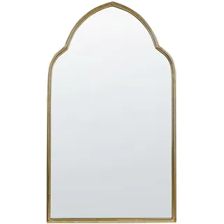 Beliani Wandspiegel Metall gold 54/100 cm Aconchi , Freiform , 54x100x3 cm , Spiegel, Wandspiegel