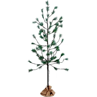 CCLIFE LED Kiefern Baum innen Außen Weihnachten Christbaum Lichterbaum warmweiss Kaltweiß Weihnachtsbeleuchtung, Farbe:Warmweiß, Größe:180cm mit 160LEDs